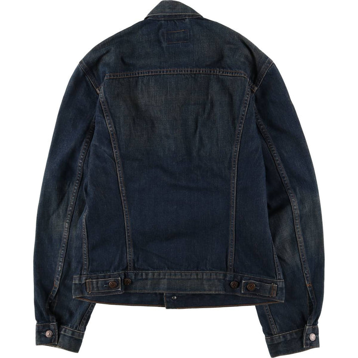Levi's 70500-04 Euro Model Denim Jacket, Men's Size L cotton navy blue type Vintage Second Hand