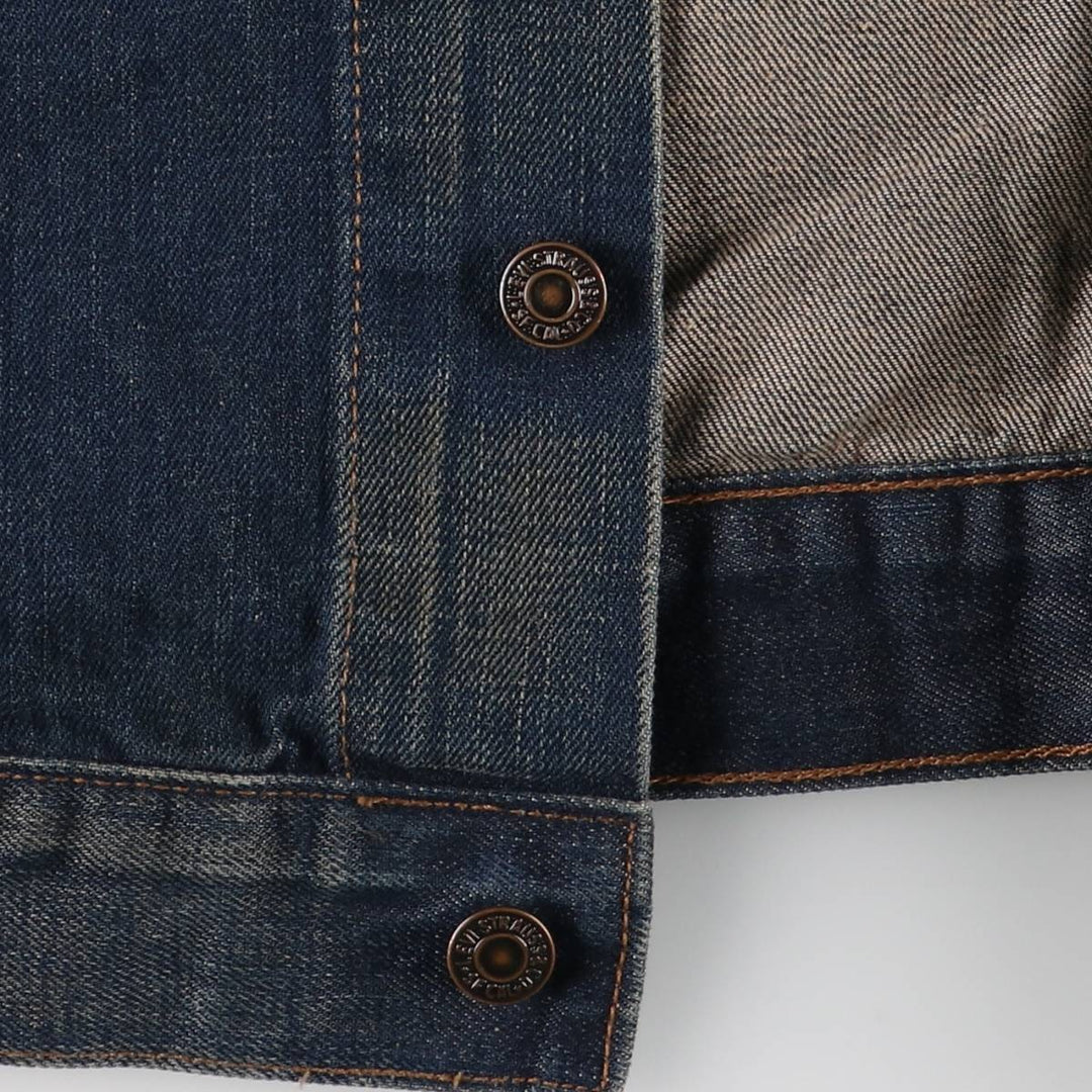 Levi's 70500-04 Euro Model Denim Jacket, Men's Size L cotton navy blue type Vintage Second Hand
