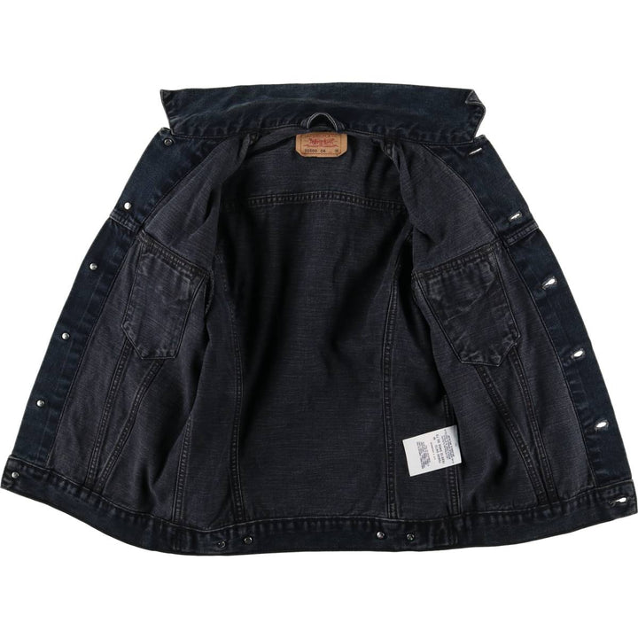 Levi's 70500-04 Euro Model Denim Jacket, Men's Size Medium cotton black type Vintage Second Hand