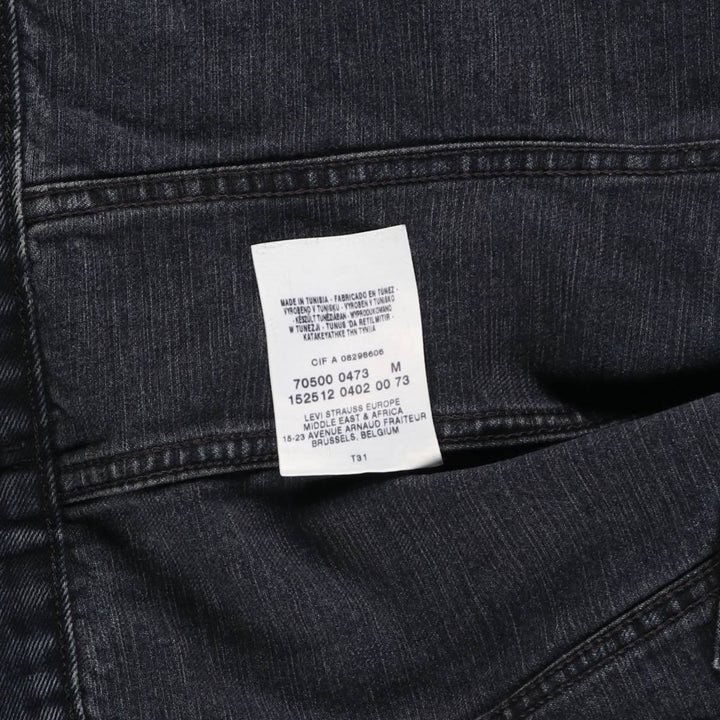 Levi's 70500-04 Euro Model Denim Jacket, Men's Size Medium cotton black type Vintage Second Hand