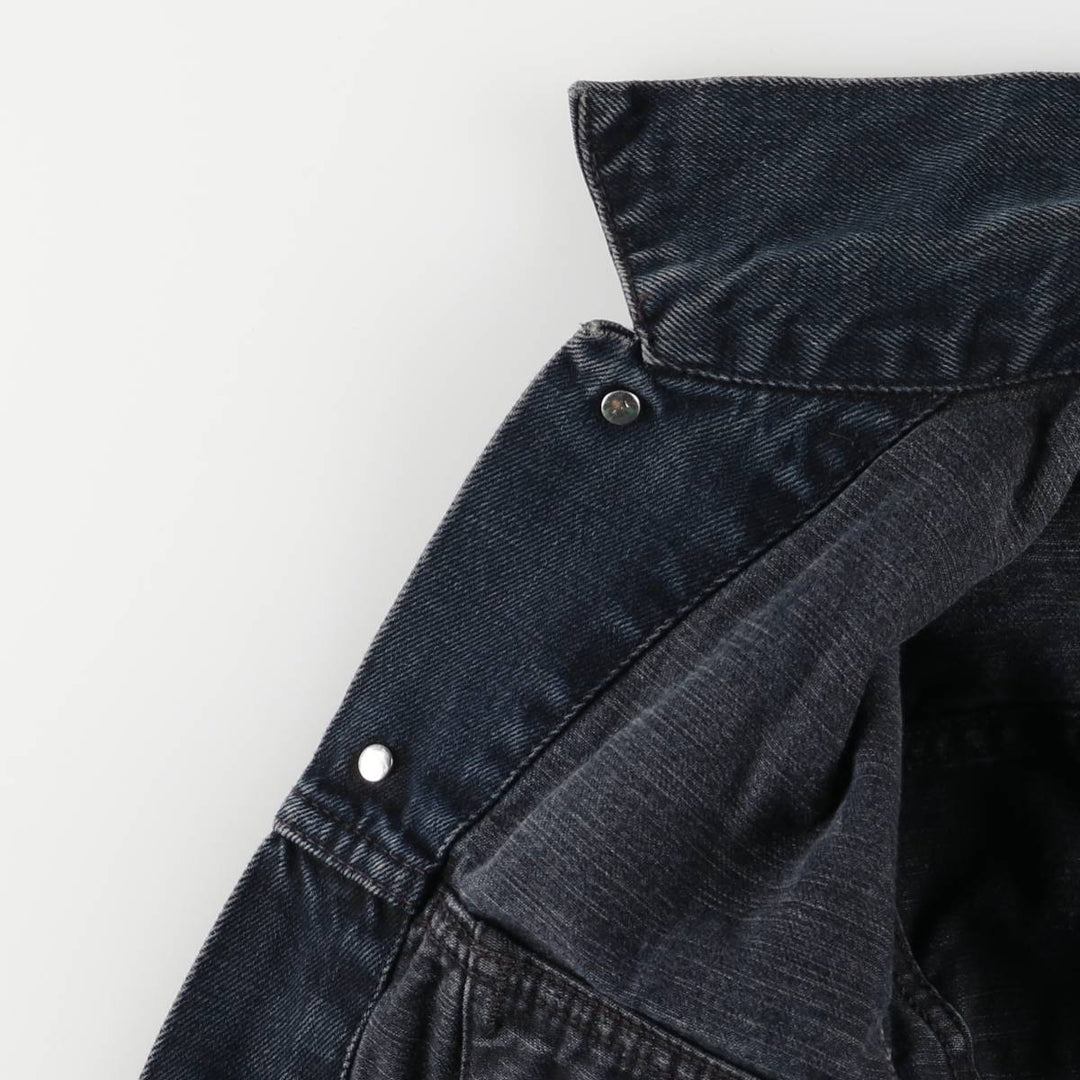 Levi's 70500-04 Euro Model Denim Jacket, Men's Size Medium cotton black type Vintage Second Hand