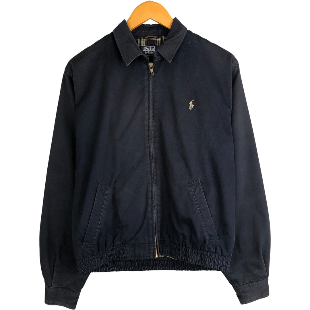 Ralph Lauren POLO by Ralph Lauren Swing Top Sports Jacket Men's L size cotton navy blue type Vintage Second Hand