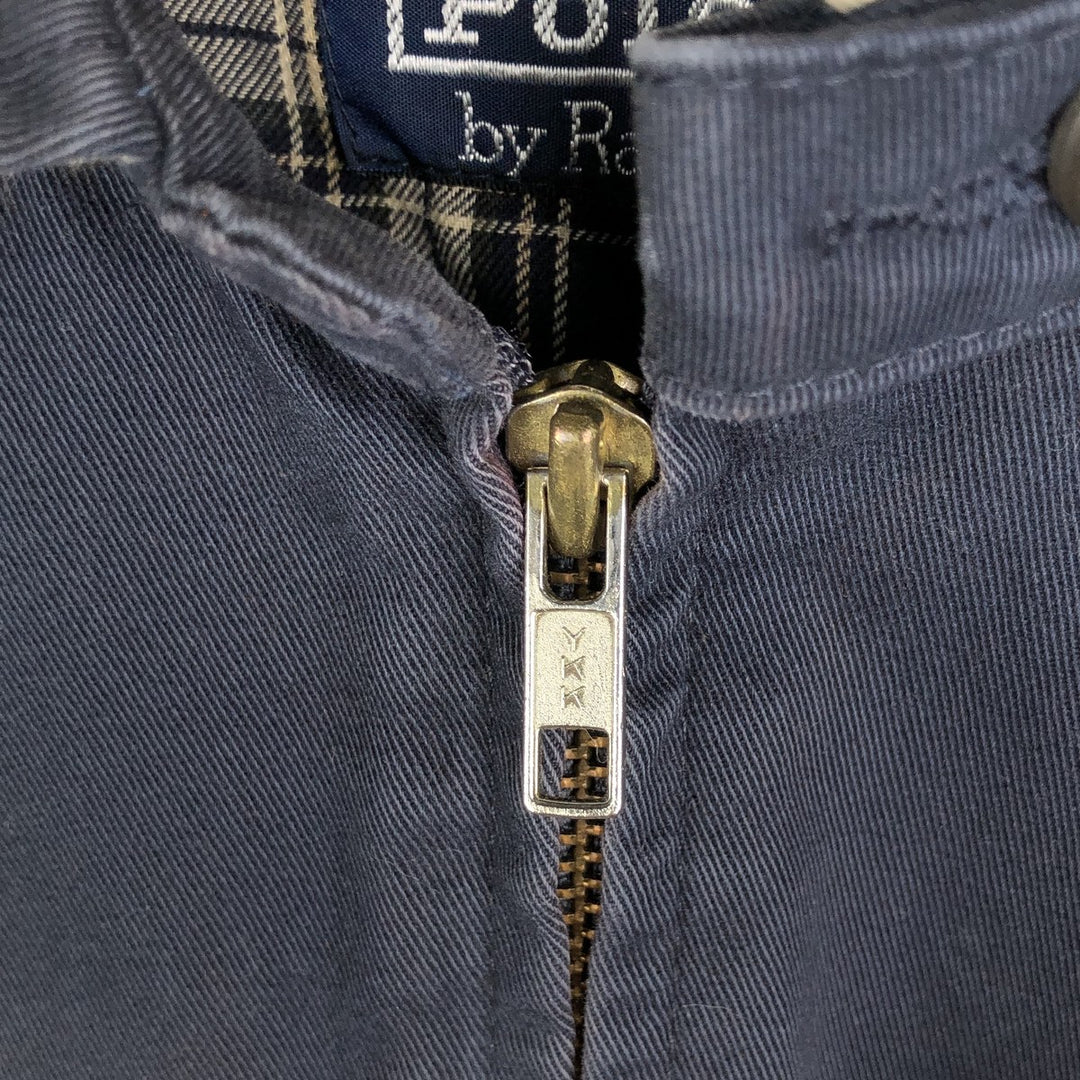 Ralph Lauren POLO by Ralph Lauren Swing Top Sports Jacket Men's L size cotton navy blue type Vintage Second Hand