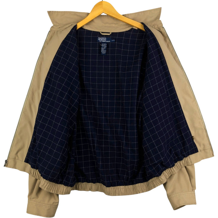 Ralph Lauren POLO by Ralph Lauren Swing Top Sports Jacket Men's L size polyester Beige type Vintage Second Hand