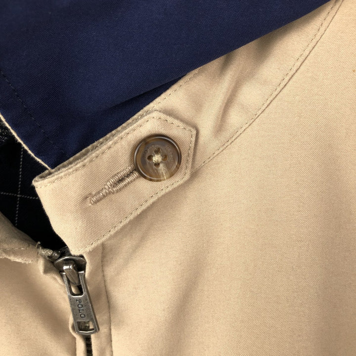 Ralph Lauren POLO by Ralph Lauren Swing Top Sports Jacket Men's L size polyester Beige type Vintage Second Hand