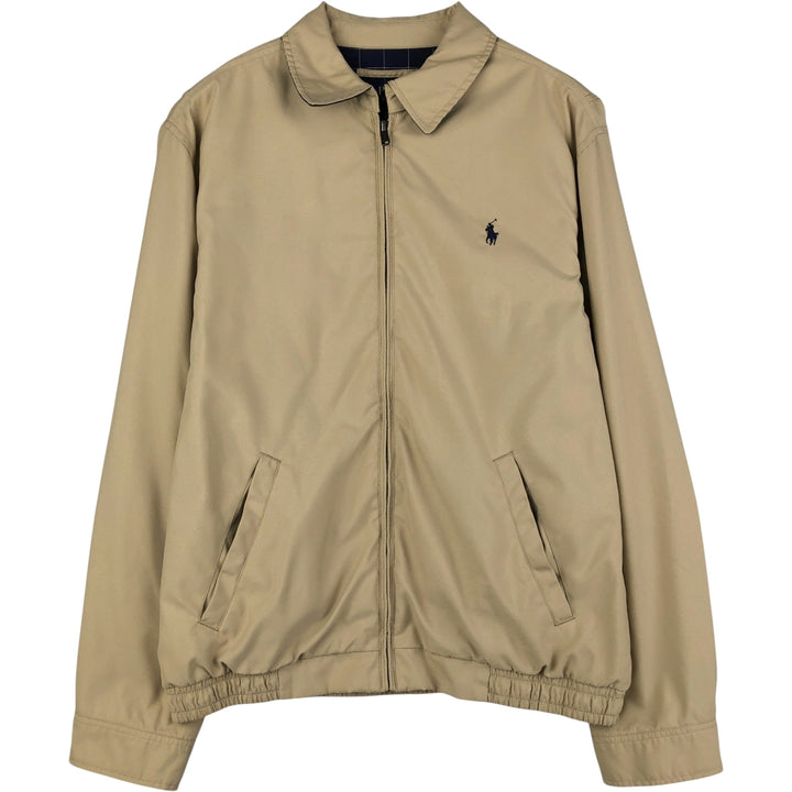 Ralph Lauren POLO RALPH LAUREN Swing Top Sports Jacket Men's L size polyester Beige type Vintage Second Hand
