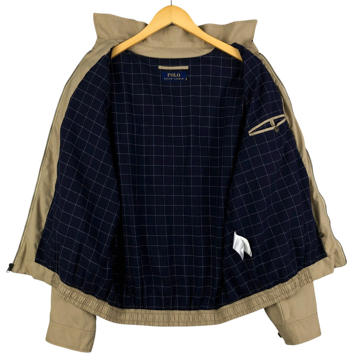 Ralph Lauren POLO RALPH LAUREN Swing Top Sports Jacket Men's L size polyester Beige type Vintage Second Hand