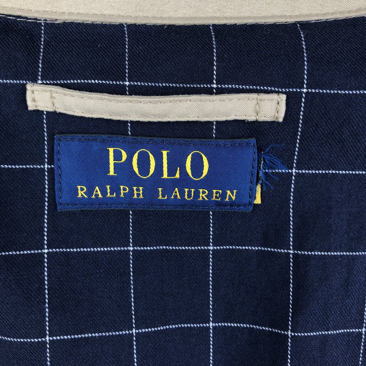 Ralph Lauren POLO RALPH LAUREN Swing Top Sports Jacket Men's L size polyester Beige type Vintage Second Hand