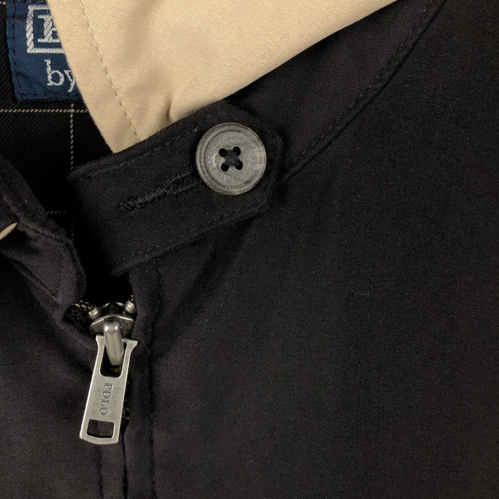 Ralph Lauren POLO by Ralph Lauren Swing Top Sports Jacket Men's S polyester black type Vintage Second Hand