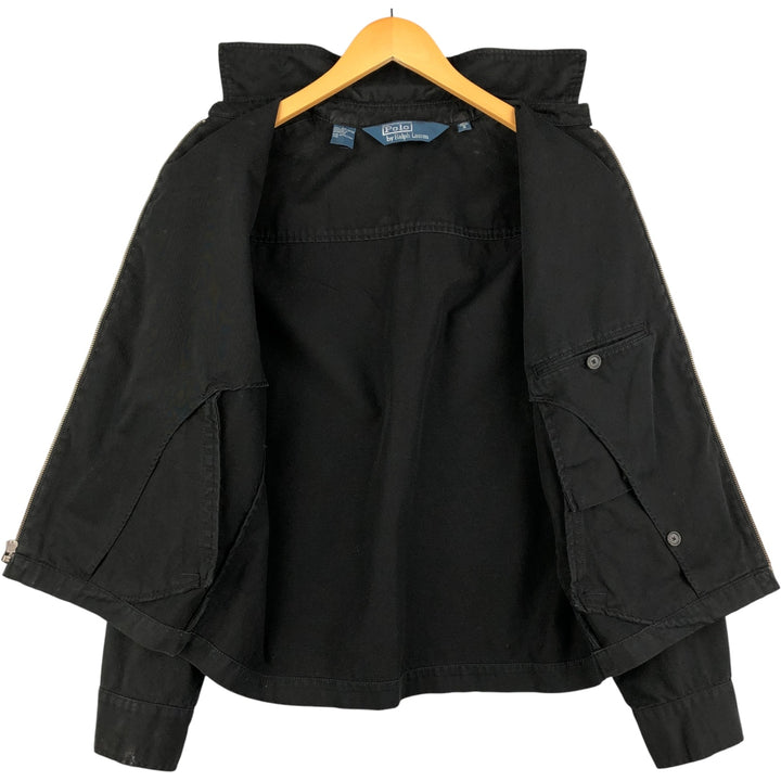 Ralph Lauren POLO by Ralph Lauren Swing Top Sports Jacket Men's S cotton black type Vintage Second Hand