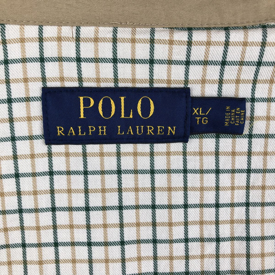 Ralph Lauren POLO by Ralph Lauren Swing Top Sports Jacket Men's XL polyester Beige type Vintage Second Hand