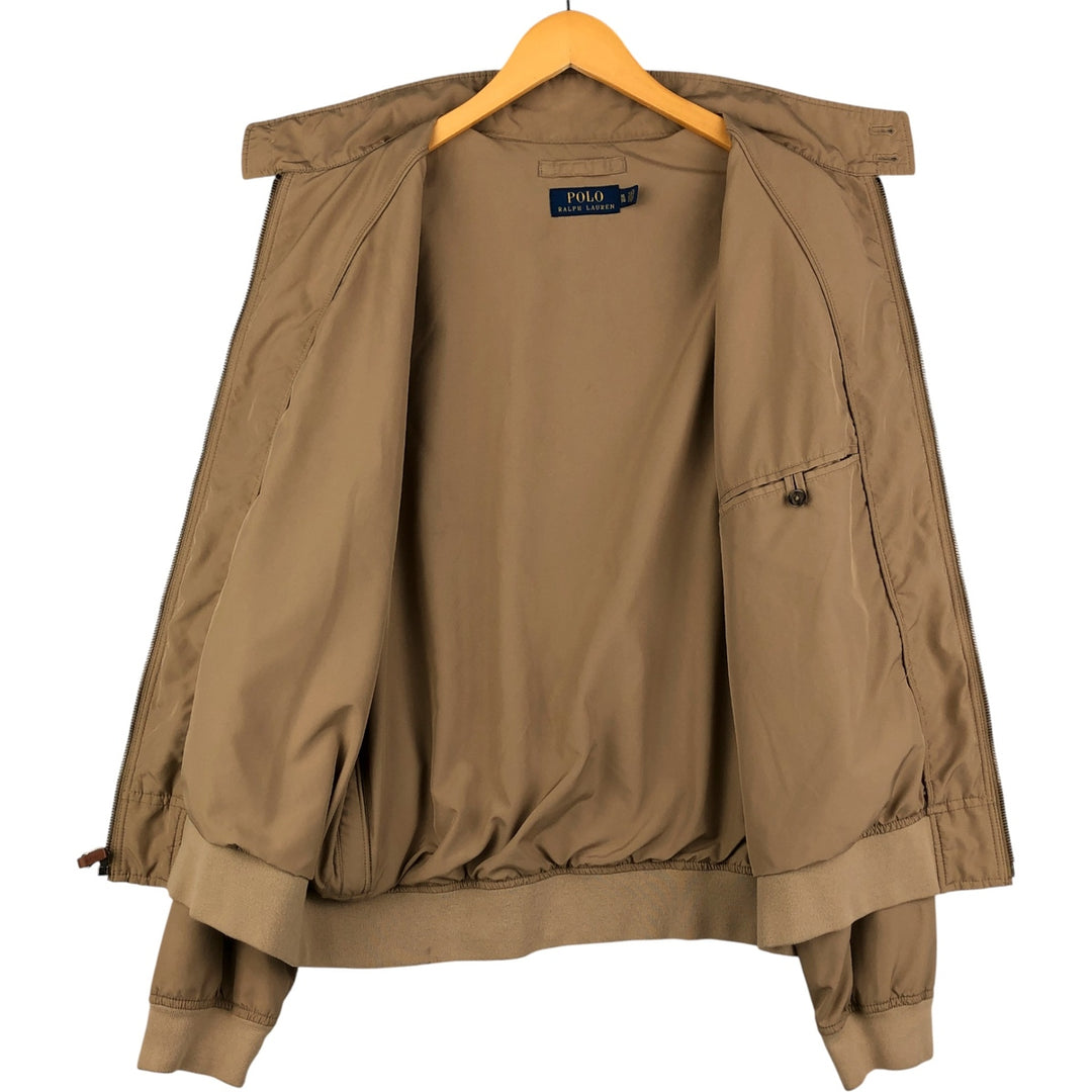 Ralph Lauren POLO RALPH LAUREN Harrington Jacket, Swing Top, Men's XL polyester beige type brown Vintage Second Hand