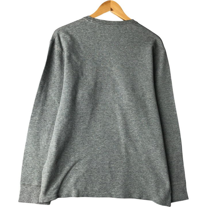 Ralph Lauren POLO RALPH LAUREN SLEEPWEAR long-sleeved T-shirt, men's size XL cotton gray type Vintage Second Hand