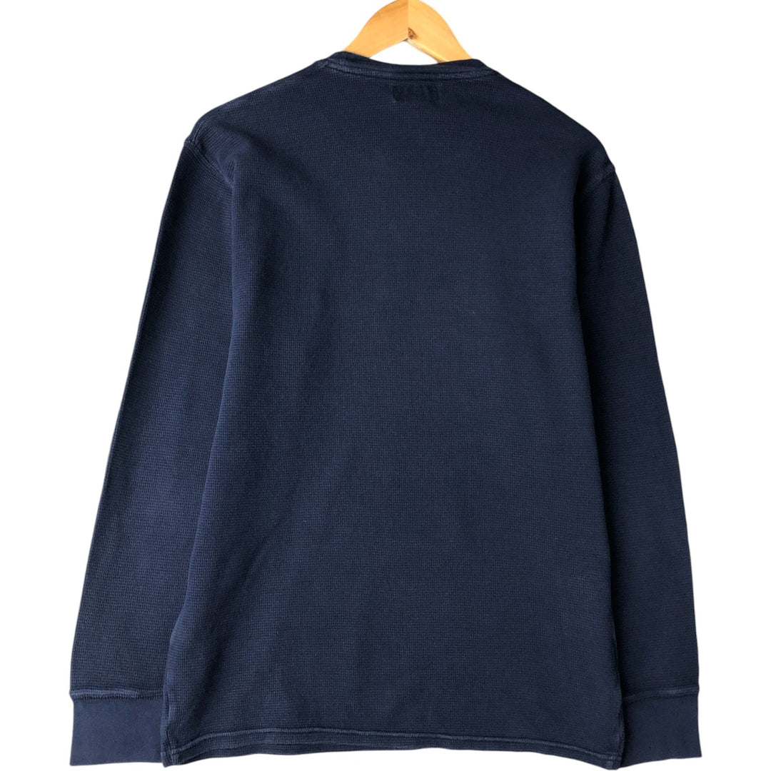 Ralph Lauren POLO RALPH LAUREN long-sleeved T-shirt, men's size L cotton navy blue type Vintage Second Hand