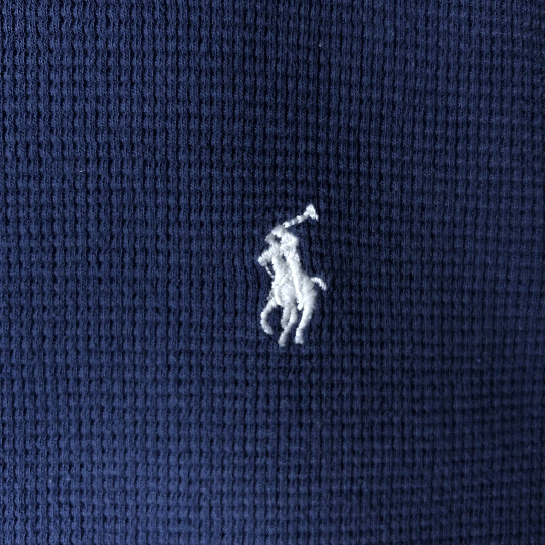 Ralph Lauren POLO RALPH LAUREN long-sleeved T-shirt, men's size L cotton navy blue type Vintage Second Hand