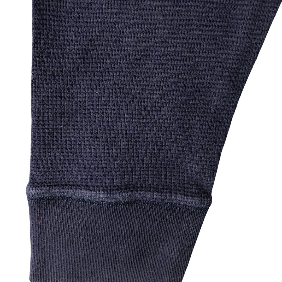 Ralph Lauren POLO RALPH LAUREN SLEEPWEAR Henley Neck Long T-Shirt, Men's Size XL cotton navy blue type Vintage Second Hand