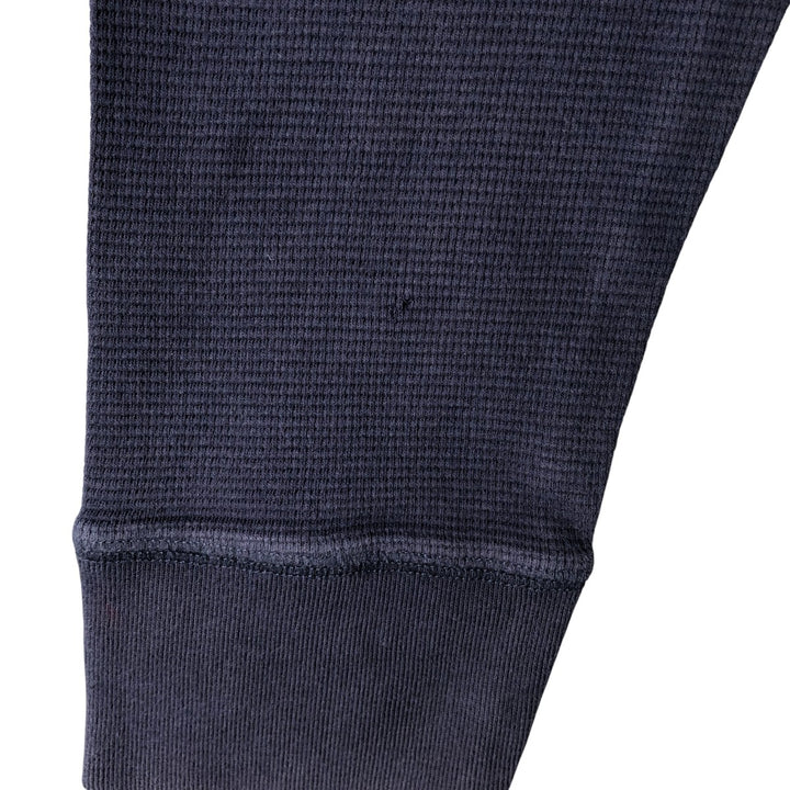 Ralph Lauren POLO RALPH LAUREN SLEEPWEAR Henley Neck Long T-Shirt, Men's Size XL cotton navy blue type Vintage Second Hand