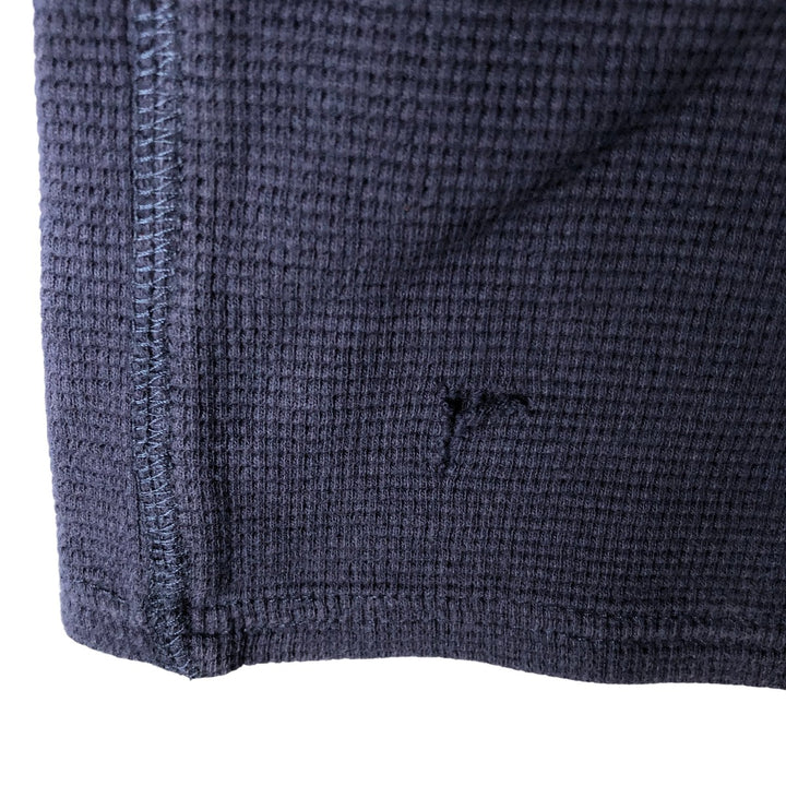 Ralph Lauren POLO RALPH LAUREN SLEEPWEAR Henley Neck Long T-Shirt, Men's Size XL cotton navy blue type Vintage Second Hand