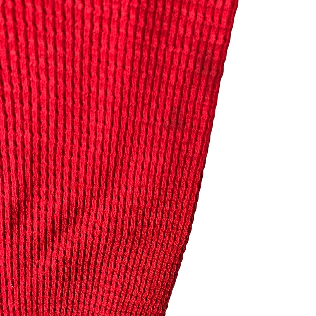 Ralph Lauren POLO by Ralph Lauren hooded half-button long-sleeved T-shirt, men's size XXL cotton red type Vintage Second Hand