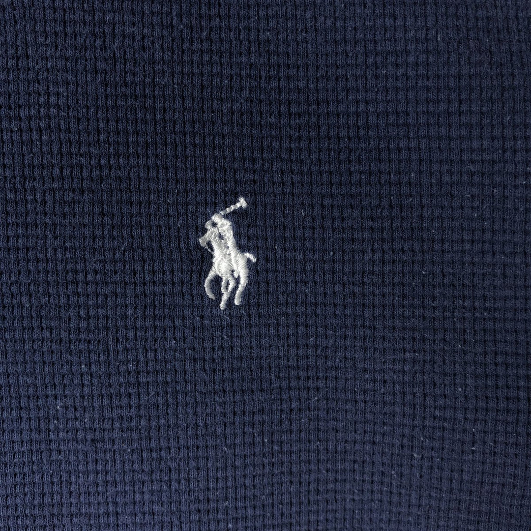 Ralph Lauren POLO RALPH LAUREN long-sleeved T-shirt, men's size L cotton navy blue type Vintage Second Hand