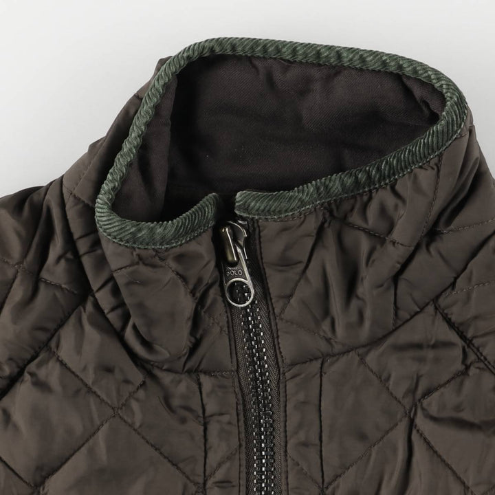 Ralph Lauren POLO by Ralph Lauren Quilted Puffer Jacket, Men's Size Medium polyester brown type Vintage Second Hand
