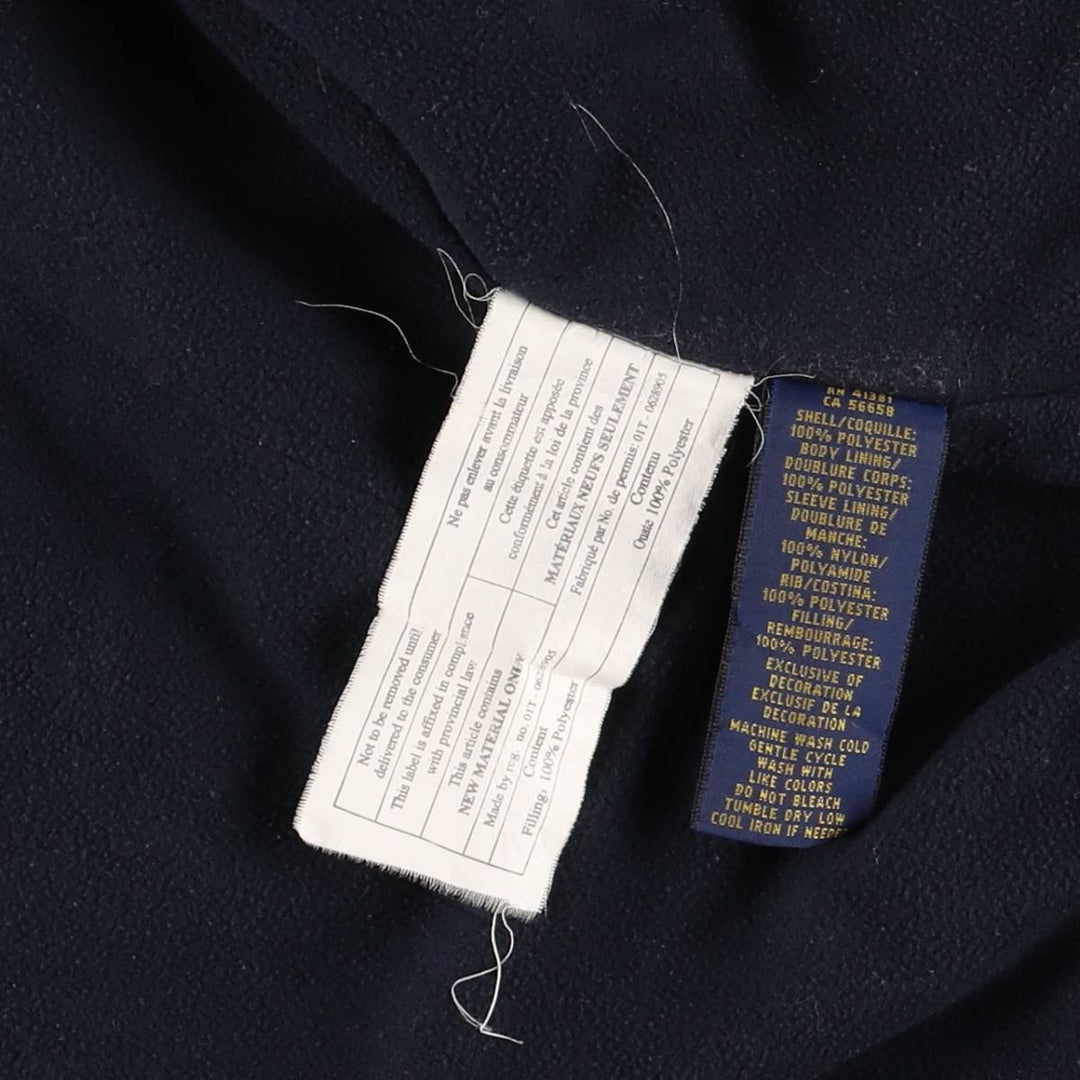 Ralph Lauren POLO RALPH LAUREN padded puffer jacket, men's size L polyester navy blue type Vintage Second Hand