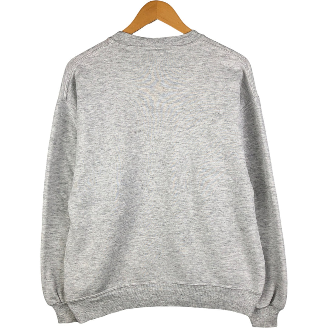 90'S Russell College Sweatshirt, Made in USA, Men's L, Vintage cotton gray type Vintage Second Hand
