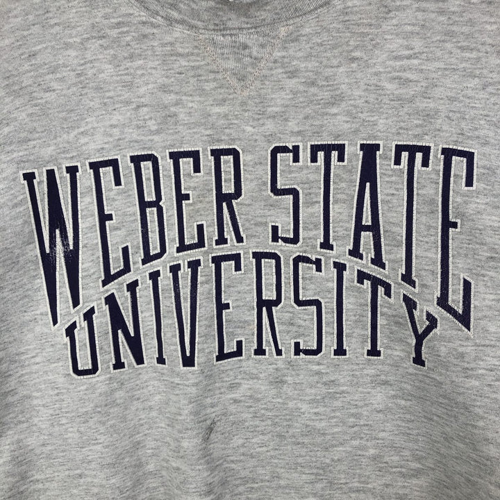 90'S Russell College Sweatshirt, Made in USA, Men's L, Vintage cotton gray type Vintage Second Hand