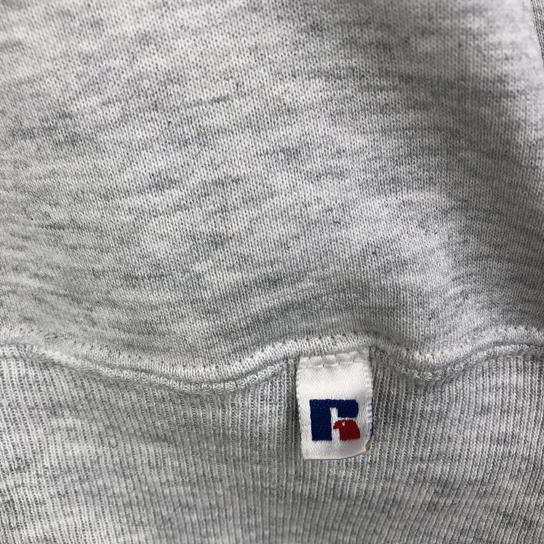 90'S Russell College Sweatshirt, Made in USA, Men's L, Vintage cotton gray type Vintage Second Hand