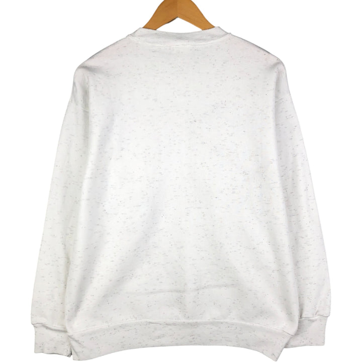 Vintage em college sweatshirt, made in the USA, men's size XL cotton pale white type Vintage Second Hand