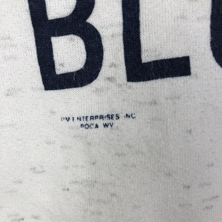 Vintage em college sweatshirt, made in the USA, men's size XL cotton pale white type Vintage Second Hand