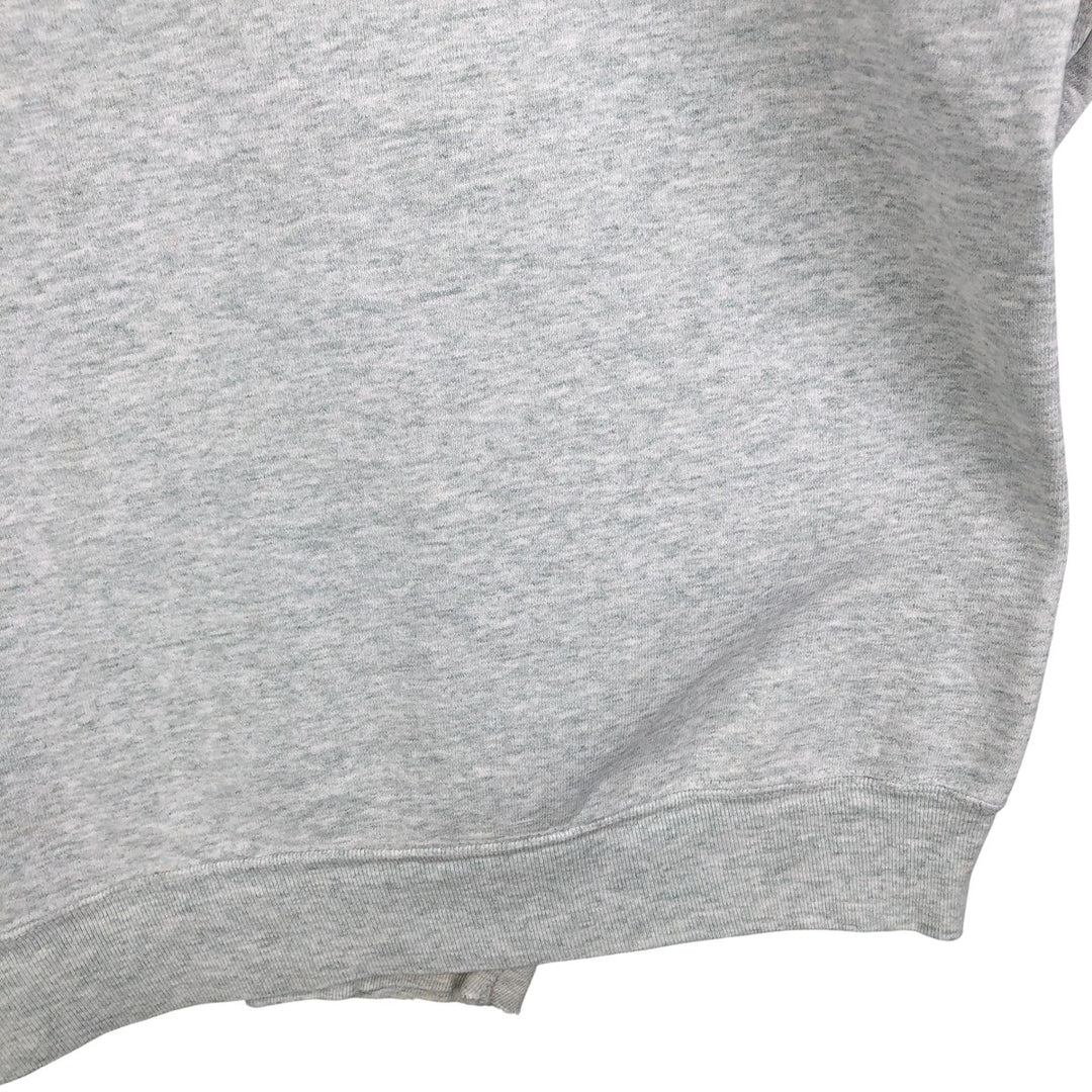 Vintage 90'S Fruit of the Loom triple print sweatshirt, made in the USA, men's size XXL cotton gray type Vintage Second Hand