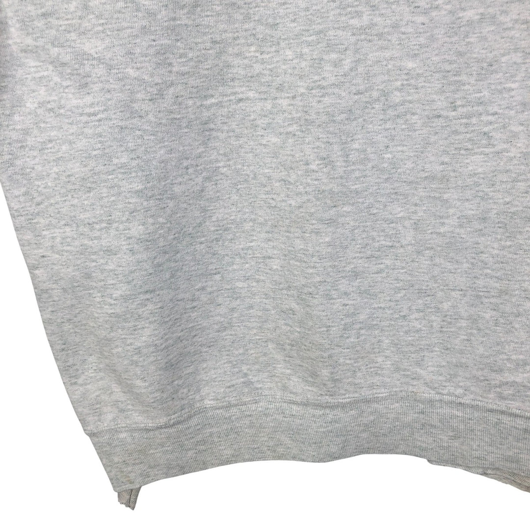 Vintage 90'S Fruit of the Loom triple print sweatshirt, made in the USA, men's size XXL cotton gray type Vintage Second Hand