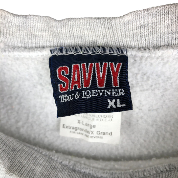 SAVVY NOTRE DAME University of Notre Dame 3-Panel Print Sweatshirt, Made in USA, Men's XL, Vintage cotton gray type Vintage Second Hand