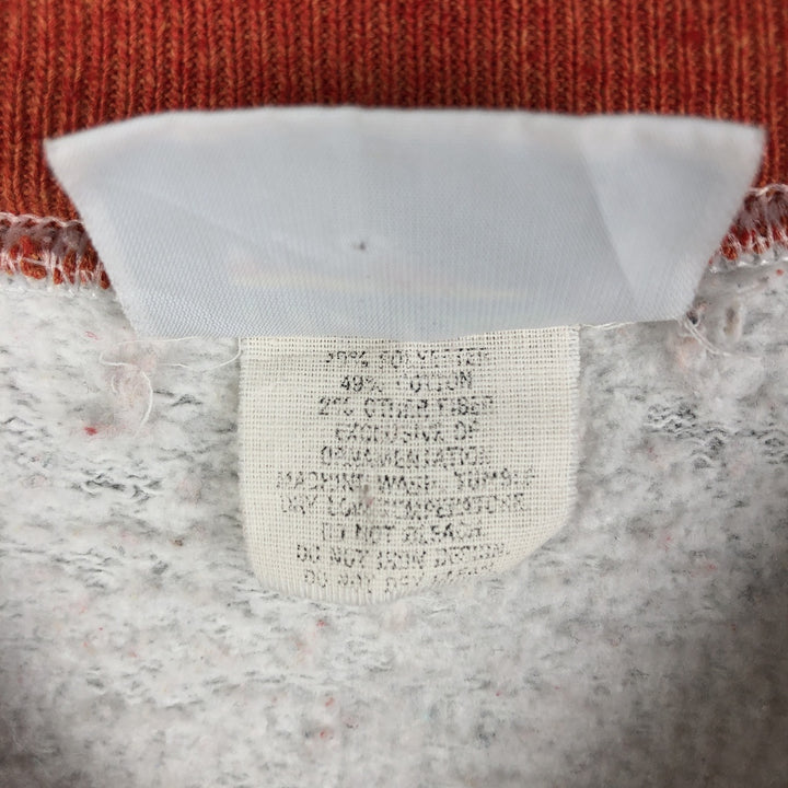 90'S Velva Sheen Triple Print College Sweatshirt, Made in USA, Men's Size L, Vintage cotton gray type Vintage Second Hand