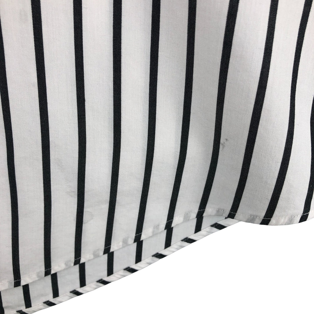 Ralph Lauren CUSTOM FIT long sleeve button down striped shirt men's XL size cotton white type Vintage Second Hand