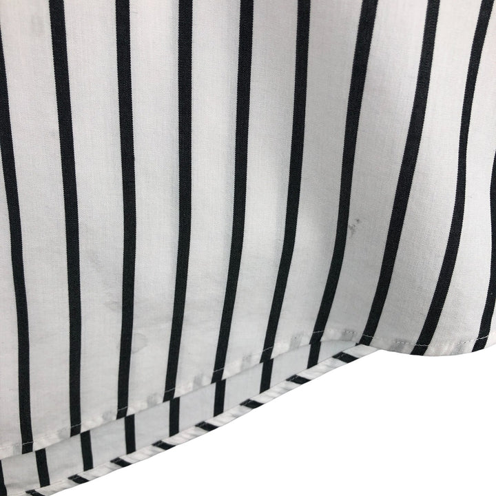 Ralph Lauren CUSTOM FIT long sleeve button down striped shirt men's XL size cotton white type Vintage Second Hand