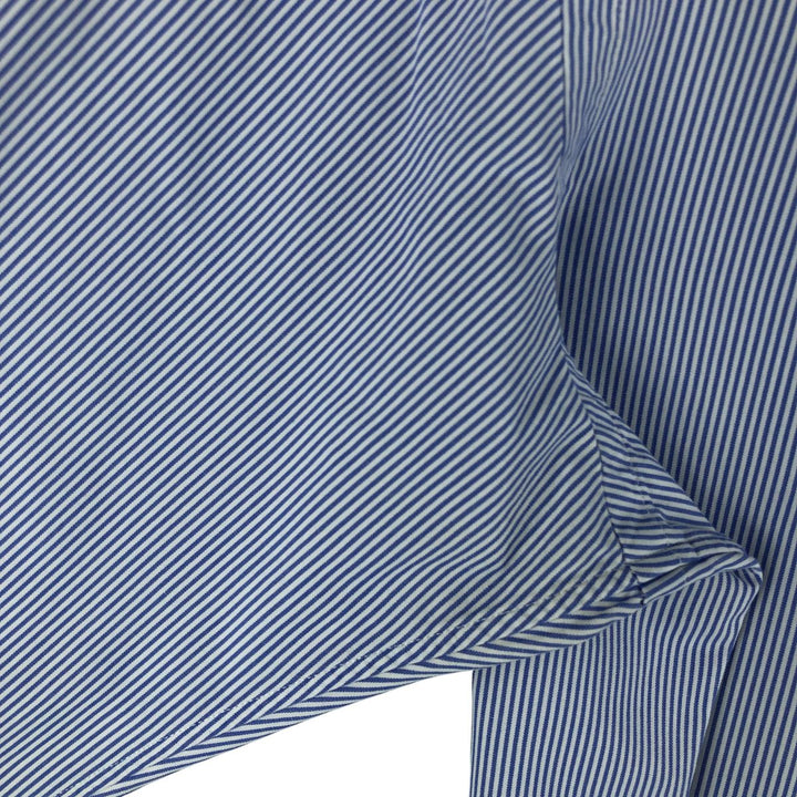 Ralph Lauren CUSTOM FIT long sleeve button down striped shirt men's size L cotton white type Vintage Second Hand