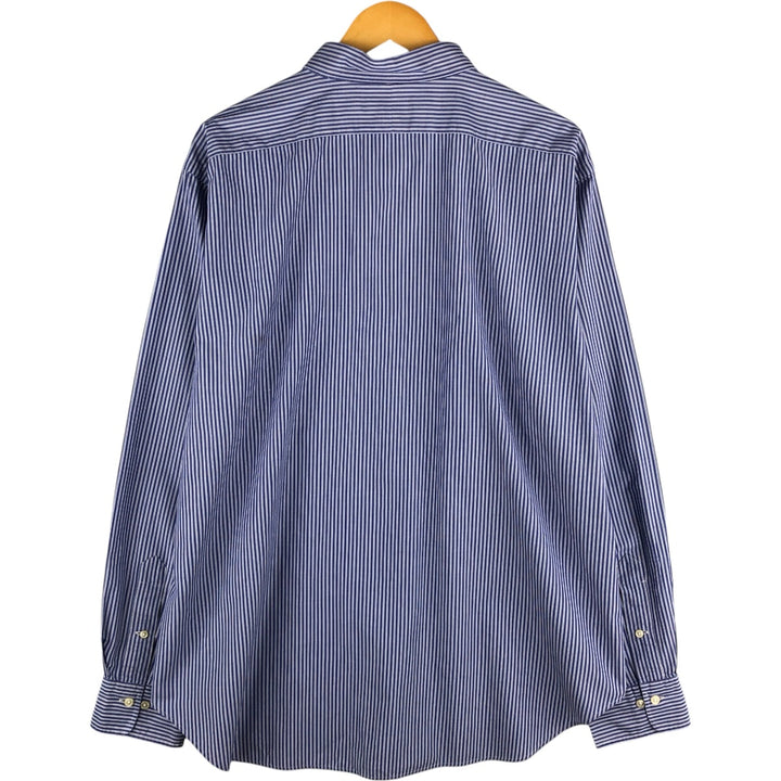 Ralph Lauren POLO by Ralph Lauren ANDREW Long Sleeve Striped Shirt Men's XL cotton blue type Vintage Second Hand
