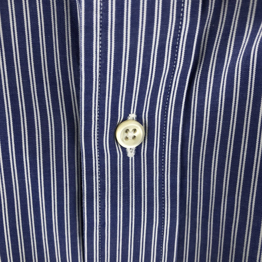 Ralph Lauren POLO by Ralph Lauren ANDREW Long Sleeve Striped Shirt Men's XL cotton blue type Vintage Second Hand
