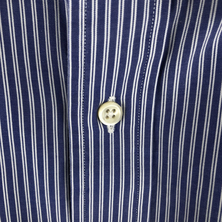Ralph Lauren POLO by Ralph Lauren ANDREW Long Sleeve Striped Shirt Men's XL cotton blue type Vintage Second Hand