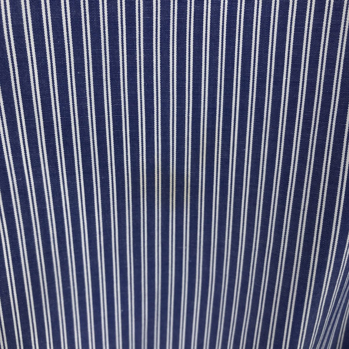 Ralph Lauren POLO by Ralph Lauren ANDREW Long Sleeve Striped Shirt Men's XL cotton blue type Vintage Second Hand