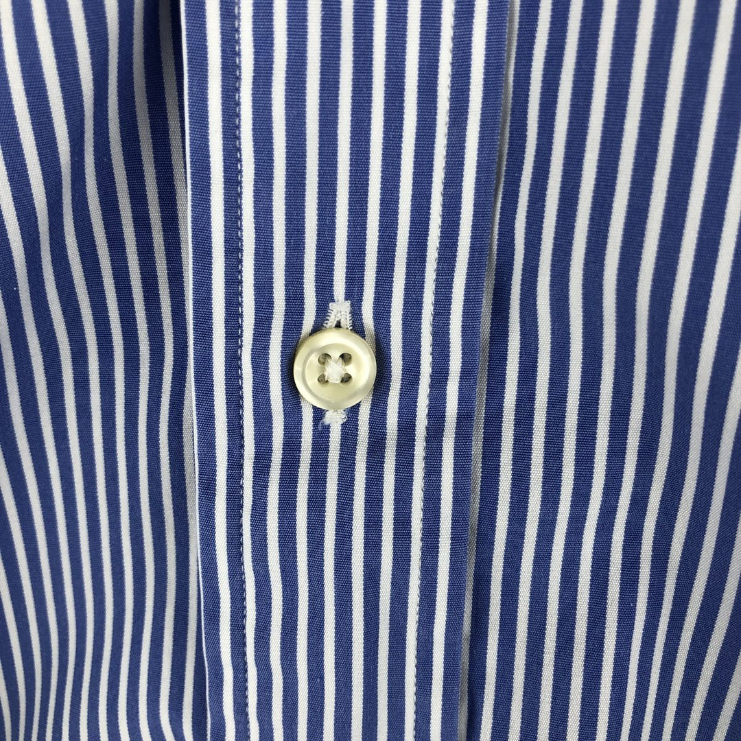 Ralph Lauren Classic Fit Long Sleeve Button Down Check Shirt Men's XL cotton Blue type light blue Vintage Second Hand
