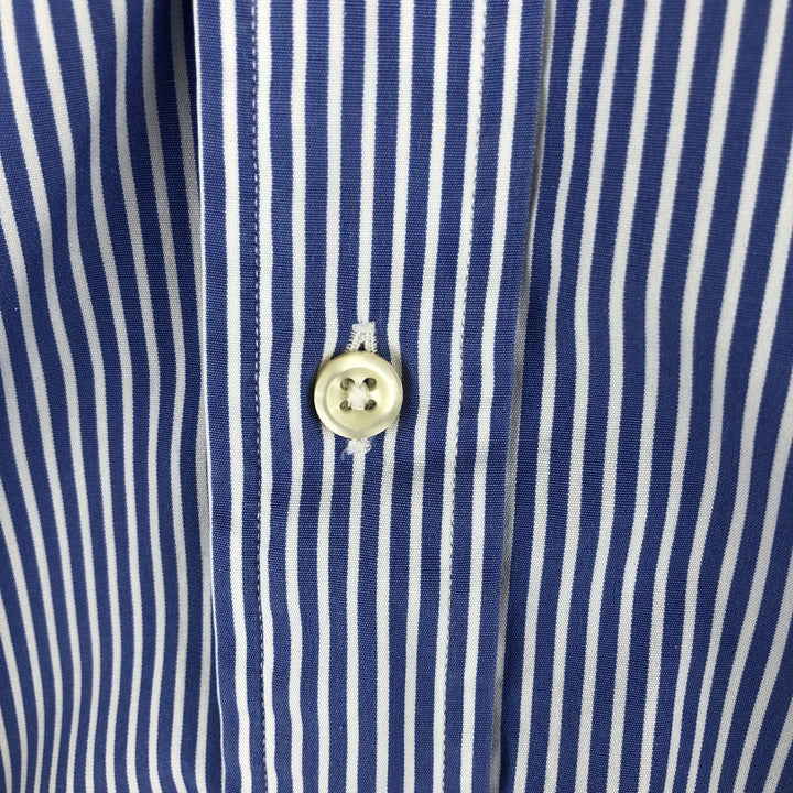 Ralph Lauren Classic Fit Long Sleeve Button Down Check Shirt Men's XL cotton Blue type light blue Vintage Second Hand