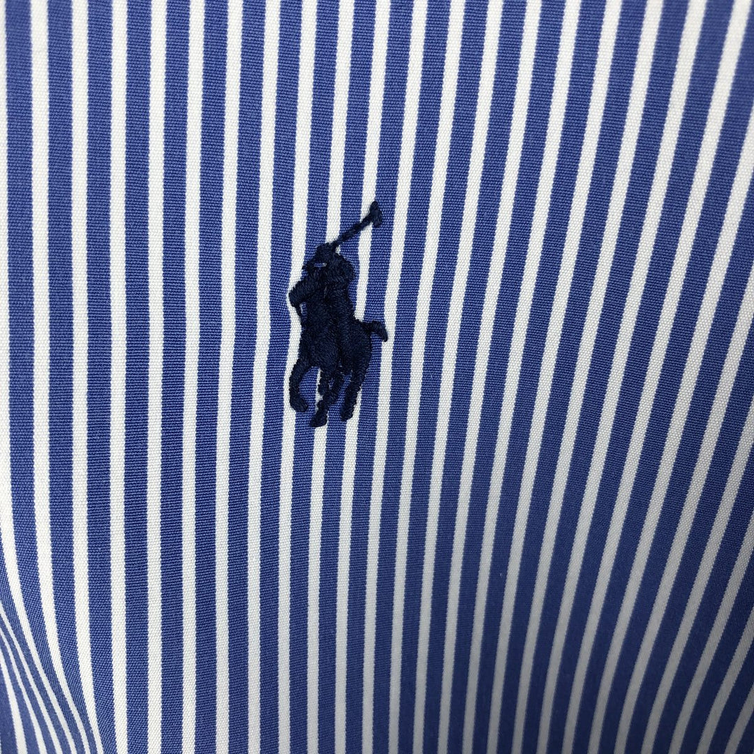 Ralph Lauren Classic Fit Long Sleeve Button Down Check Shirt Men's XL cotton Blue type light blue Vintage Second Hand
