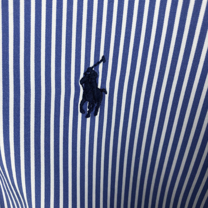 Ralph Lauren Classic Fit Long Sleeve Button Down Check Shirt Men's XL cotton Blue type light blue Vintage Second Hand