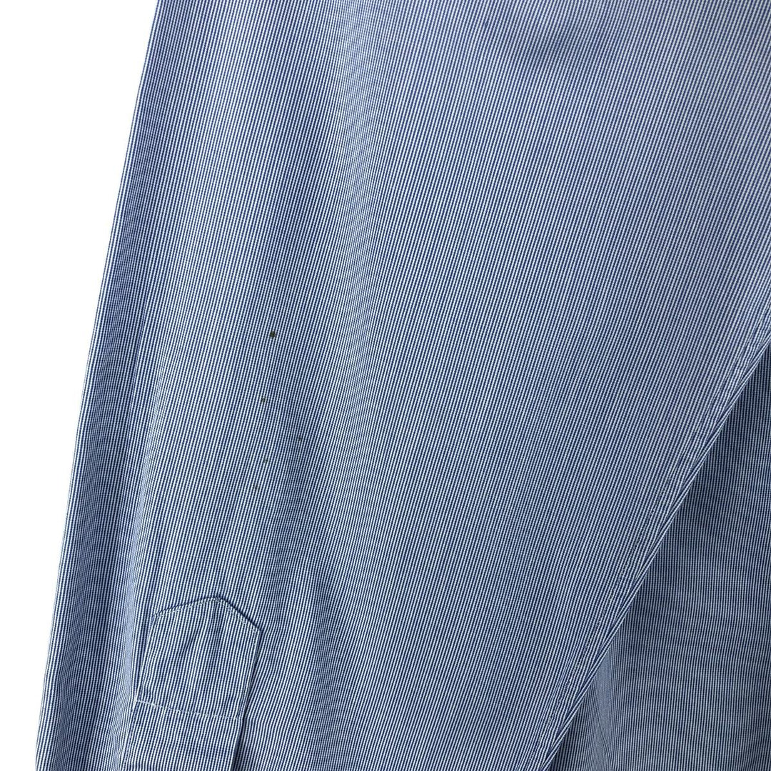 Ralph Lauren CUSTOM FIT long sleeve button down striped shirt men's size L cotton Blue type light blue Vintage Second Hand