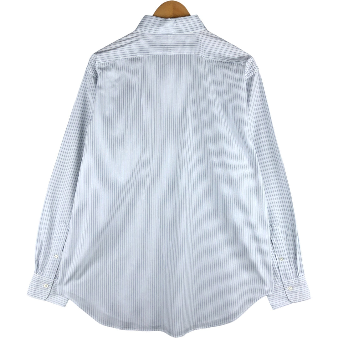 Ralph Lauren POLO by Ralph Lauren Long Sleeve Striped Shirt Men's Size L cotton white type Vintage Second Hand
