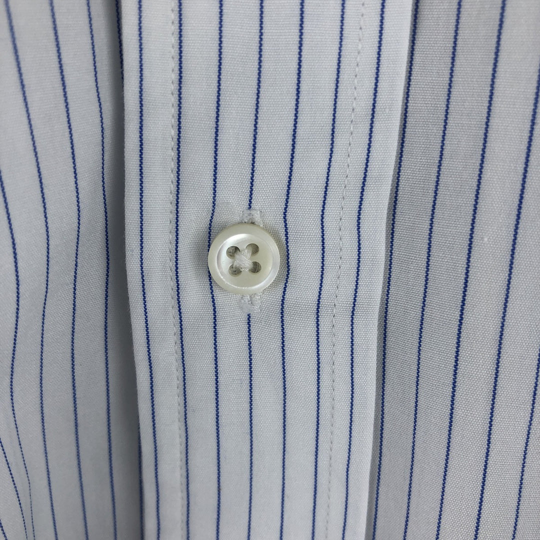 Ralph Lauren POLO by Ralph Lauren Long Sleeve Striped Shirt Men's Size L cotton white type Vintage Second Hand