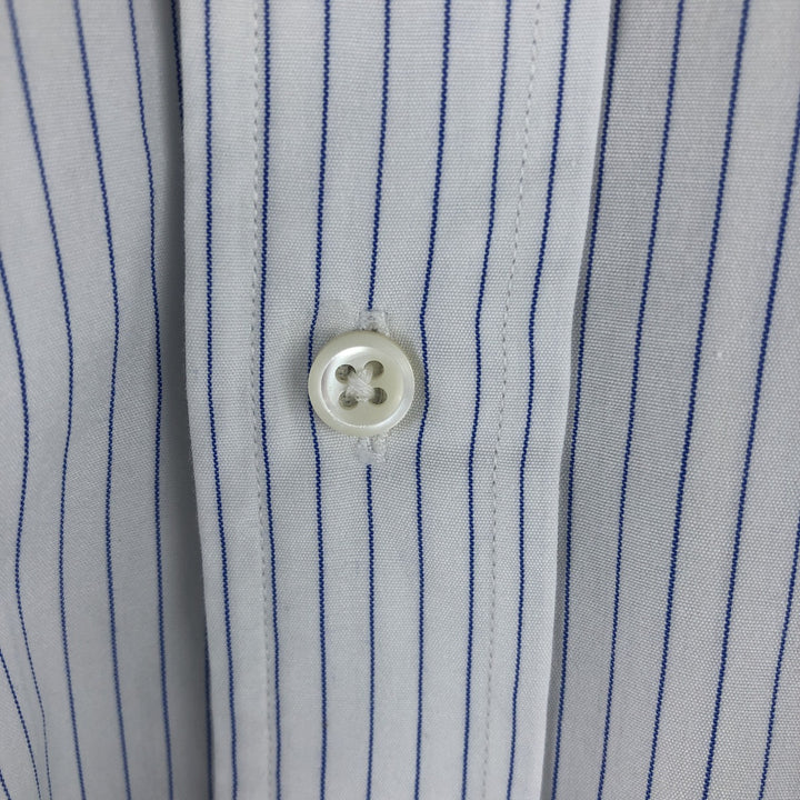 Ralph Lauren POLO by Ralph Lauren Long Sleeve Striped Shirt Men's Size L cotton white type Vintage Second Hand